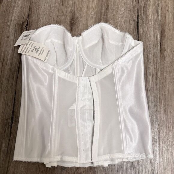 NWT Dominique Intimate Apparel Corset Bridal Bustier White Underwire Size 34C - Picture 3 of 7